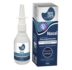 Fluidificante e Descongestionante Nasal Spray 50ml Bem Care