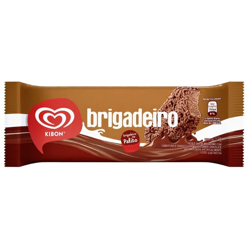 Picolé Kibon Brigadeiro 52g