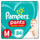 Fralda Pampers Pants Giga Ajuste Total Tamanho M COM 84 Unidades