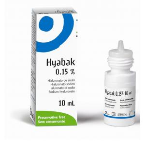 Colirio Hyabak 0,15 % Com 10 ml