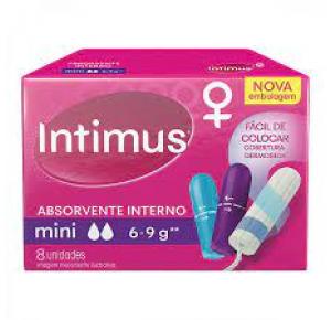 ABSORVENTE INTERNO INTIMUS MINI COM 8 UNIDADES