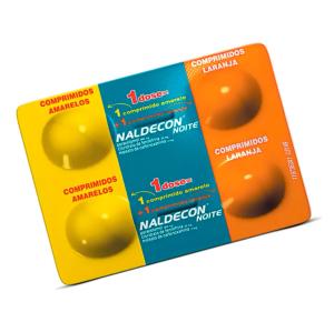 Naldecon Noite 4 Comprimidos 400mg/20mg/400mg/4mg