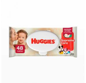 LENÇO UMEDECIDO HUGGIES SUPREME CARE COM 48 UNIDADES