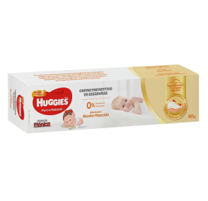 CREME PARA ASSADURAS HUGGIES PURO E NATURAL COM 80G