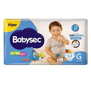 Fralda Babysec UltraSec Galinha Pintadinha G 64 Unidades