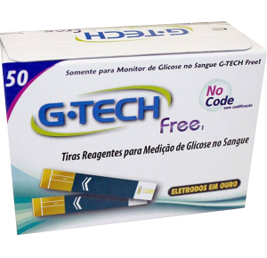 Tiras Reagentes G-Tech Free 1 50 Tiras