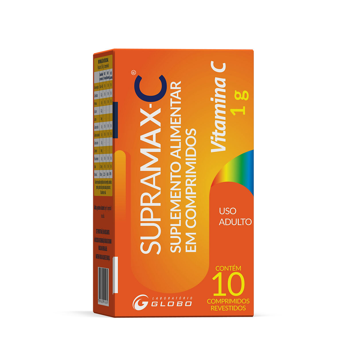 Supramax - Vitamina C 1G  com 10 comprimidos