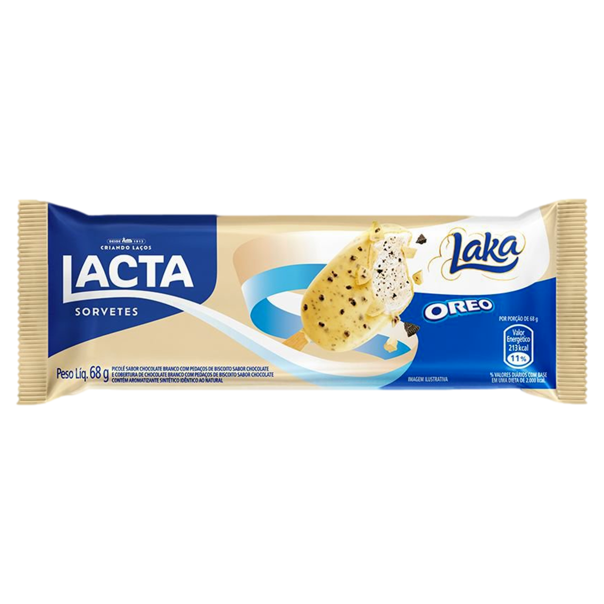 Picole Lacta Laka Oreo 68G