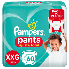 Fralda Pampers Pants Giga Ajuste Total Tamanho XXG Com 60 Unidades