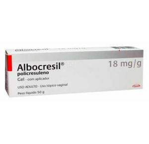 Albocresil 18mg/g Gel Com Aplicador 50 Gramas