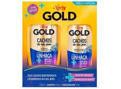 Kit Niely Gold Shampoo 275ml + Condicionador 175ml Cachos do Seu Jeito