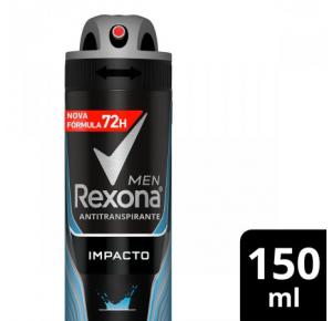 DESODORANTE REXONA MEN IMPACTO AEROSSOL ANTITRANSPIRANTE COM 150ML