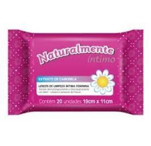 Lenço Umedecido Íntimo Naturalmente Com/20 Uniades
