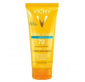Protetor Solar Vichy Idéal Soleil Hydra Soft Hidratação FPS 70 200ml