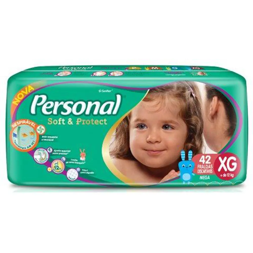 Fralda Personal XG Com 42 Unidades