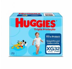 Fralda Huggies Tripla Proteção XG 32 Unidades