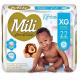 Fralda infantil mili lovecare jumbo xg 22un