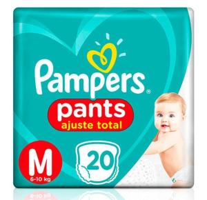 Fralda Pampers Ajuste Tot Pants M Com/20 Unidades