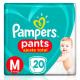 Fralda Pampers Ajuste Tot Pants M Com/20 Unidades