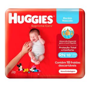 Fralda Huggies Supreme Care Jumbo Rn Com/18 Fraldas