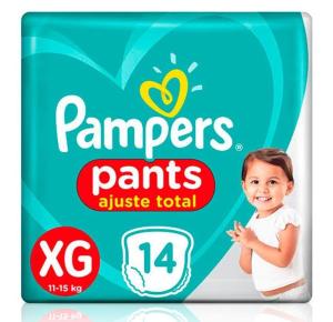 Fralda Pampers Ajuste Total Pants Xg Com/ 14 Unidades
