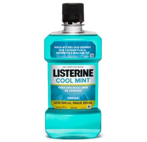 Antisséptico Bucal Listerine Cool Mint Leve 500ml Pague 350ml