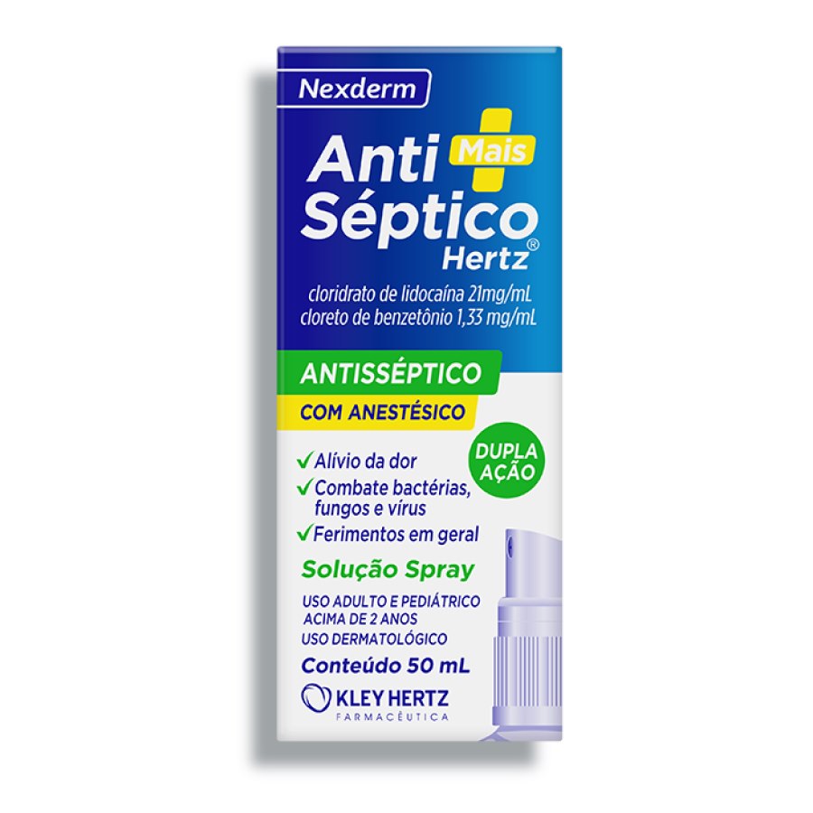 Antisséptico Spray Clorexidina Hertz 30ml - Proteção Eficaz