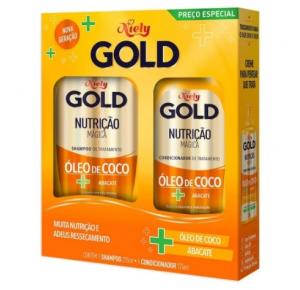 Kit Niely Gold Shampoo 275ml + Condicionador 175ml Nutrição Mágica 