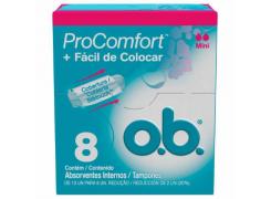 Absorvente Interno O.B. ProComfort Mini Com 8 Unidades