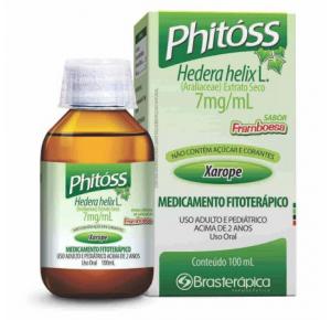 Phitóss 7mg/ml Framboesa Sem Açúcar E Corantes Xarope Com 100ml