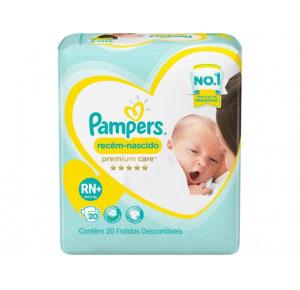 Fralda Pampers Premium Care RN+ Com 20 Unidades