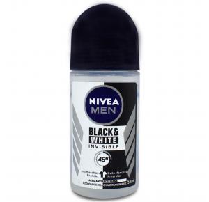 Desodorante Roll-on Nivea Men Black & White Invisible 50ml