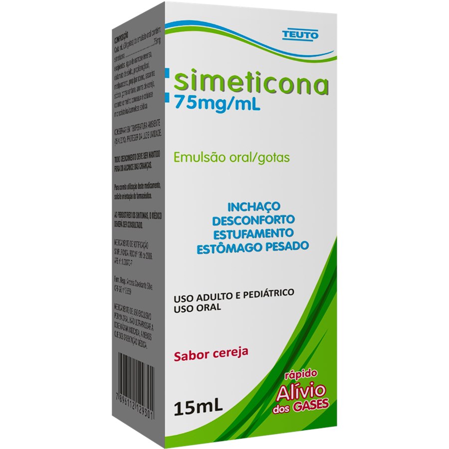 simeticona Gotas 75mg/ml Com 15ml Genérico Teuto
