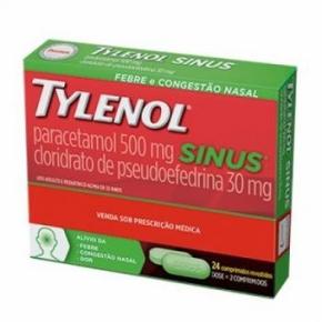 Tylenol Sinus Com 24 Comprimidos