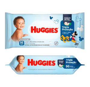 Lenço Umedecido Huggies Tripla Proteção 96 Unidades