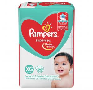 Fralda Pampers Supersec Tamanho XG Com 22 Unidades